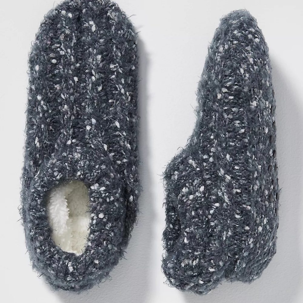 Lemon. Loungewear Frosted Fuzz Slippers. O/S.